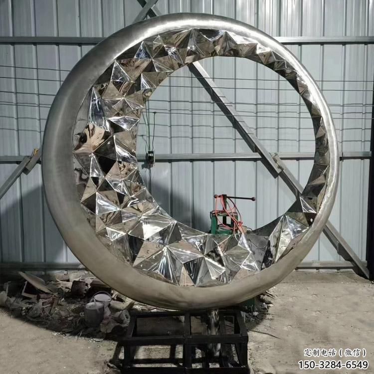 不銹鋼圓環雕塑生產制作 不銹鋼圓環雕塑生產制作