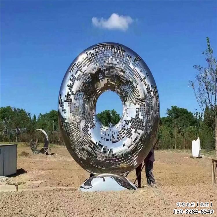 鏤空圓環雕塑制造商，美陳雕塑，不銹鋼圓環雕塑供給