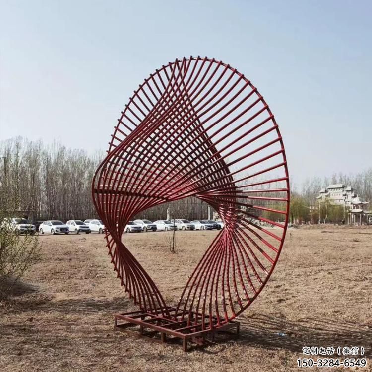 圓環(huán)雕塑供求，美陳雕塑，鏤空?qǐng)A環(huán)雕塑制造