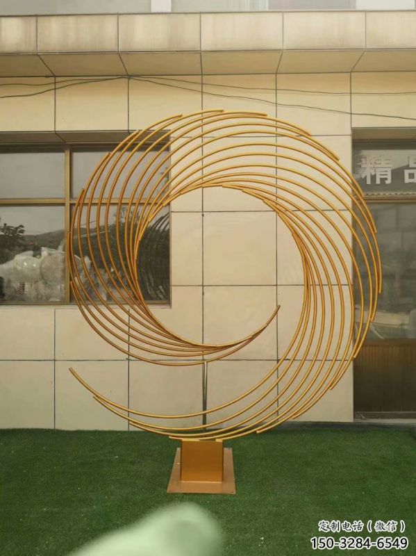 圓環雕塑供求，露天雕塑，鏤空圓環雕塑制作