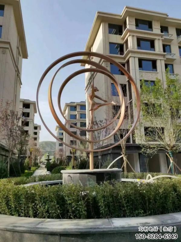 舞者雕塑精選,室外軟裝,抽象圓環舞者雕塑精選 舞者雕塑精選,室外軟裝,抽象圓環舞者雕塑精選