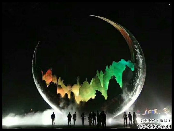 城市月牙雕塑,網(wǎng)格體育雕塑,古銅效果 城市月牙雕塑,網(wǎng)格體育雕塑,古銅效果