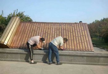 書卷雕塑,仿古景觀雕塑,仿古擺件