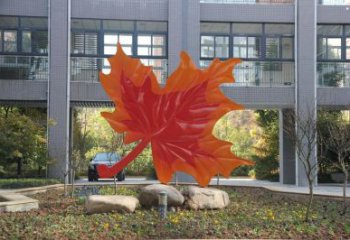 楓葉雕塑優(yōu)選，多彩藝術(shù)，仿真烤漆楓葉雕塑選用