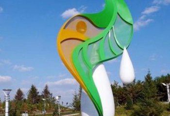 仿真樹葉雕塑供應(yīng)，植物雕塑，彩繪仿真樹葉雕塑制造