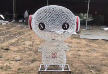 鏤空人物雕塑廠家，編織工藝，公園廣場戶外卡通人物雕塑