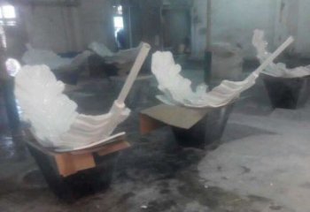 羽毛雕塑精選，美陳雕塑，玻璃鋼羽毛雕塑通用