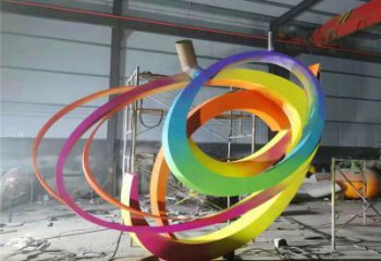 雙環(huán)雕塑供給,校園雕塑,不銹鋼雙環(huán)雕塑工藝供求