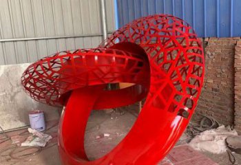 雙環(huán)雕塑預(yù)定,城區(qū)小品,不銹鋼雙環(huán)雕塑制造商