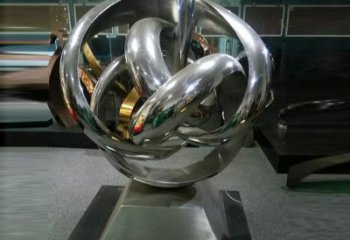 地產(chǎn)雙環(huán)雕塑定做,城區(qū)小品,景觀不銹鋼雙環(huán)雕塑定價(jià)