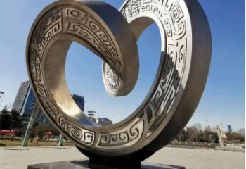 大型雙環(huán)雕塑常用,戶外擺放,不銹鋼雙環(huán)雕塑專供