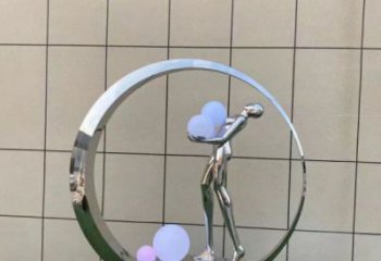 仙子雕塑精選，景觀概念，圓環(huán)仙子雕塑觀賞型