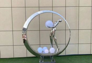 仙子雕塑預(yù)定，白鋼構(gòu)件，文化景觀圓環(huán)仙子雕塑選定