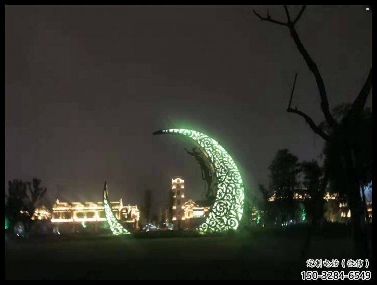 景觀館月牙雕塑,鍍銅景觀雕塑,鍍銅工藝 景觀館月牙雕塑,鍍銅景觀雕塑,鍍銅工藝