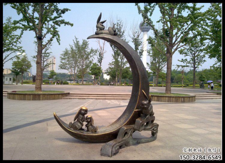 金屬月亮雕塑制造商，鋼管組合，不銹鋼月亮雕塑優(yōu)選