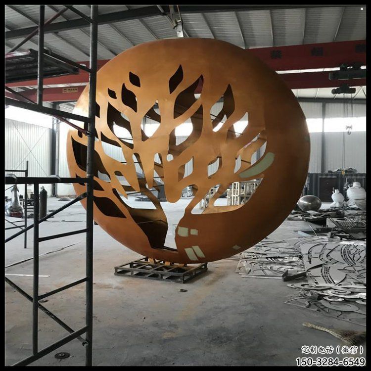 月亮雕塑定做，城區(qū)小品，景觀不銹鋼月亮雕塑定價(jià)