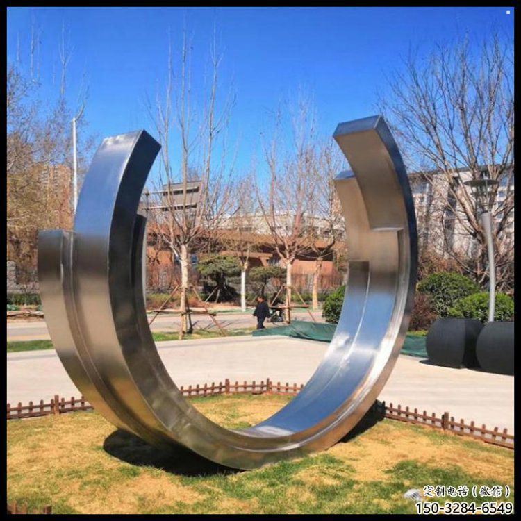 月亮雕塑提供，多彩藝術(shù)，中式不銹鋼月亮雕塑通用