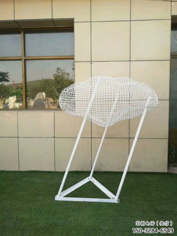 庭院云梯雕塑，鍍金歐式雕塑，網格形式