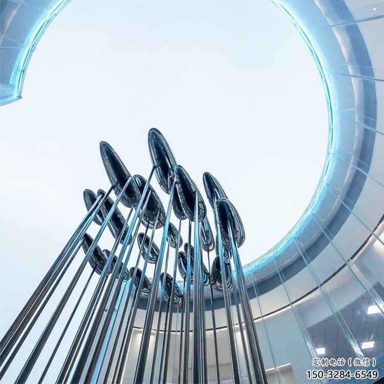 不銹鋼祥云雕塑承接，城市裝飾，大型祥云雕塑公司生產商