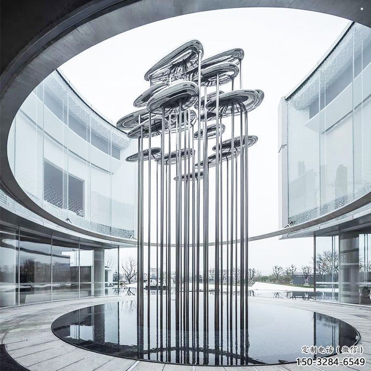 祥云雕塑訂做供需，景區雕塑，不銹鋼祥云雕塑定價