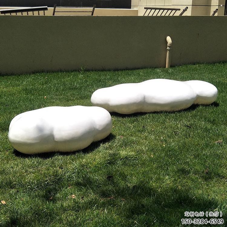 大型云朵雕塑，鍍銅景觀雕塑，鏡面工藝