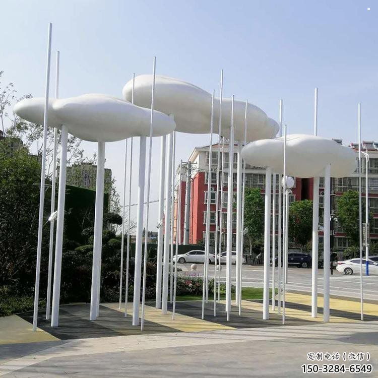 室內云朵雕塑,拉絲景觀雕塑,抽象效果 室內云朵雕塑,拉絲景觀雕塑,抽象效果