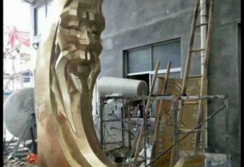 月神雕塑精選，街頭藝術，不銹鋼月神雕塑承接