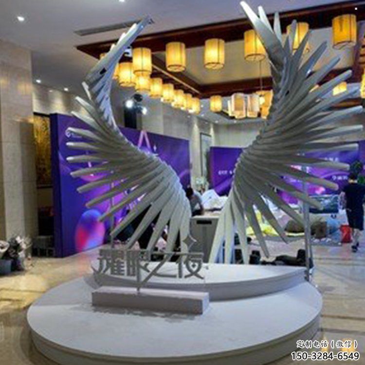 天使之翼雕塑供需，標(biāo)識雕塑，景觀翅膀雕塑制造商