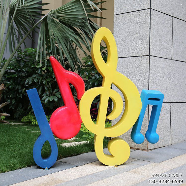 音樂符號雕塑制造商，美陳雕塑，園林小品音樂雕塑訂做