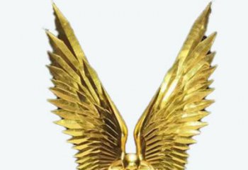 制造鳥(niǎo)翅雕塑定價(jià),地標(biāo)擺件,烤漆不銹鋼鳥(niǎo)翅雕塑精選