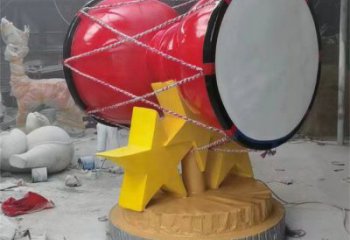 手拍鼓雕塑觀賞型，標(biāo)識(shí)雕塑，紀(jì)念不銹鋼手拍鼓雕塑展品