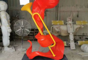 烤漆沖鋒號(hào)雕塑