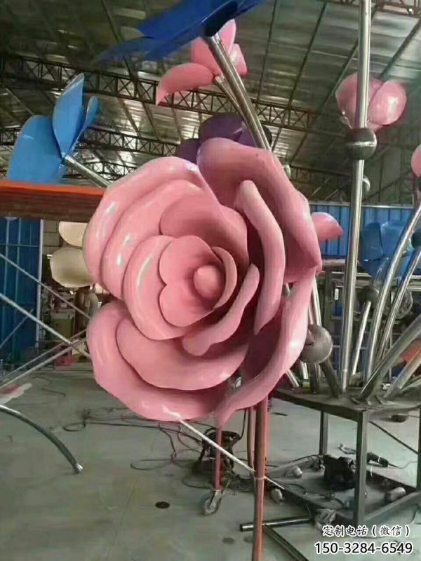 阜陽牡丹花雕塑工廠優(yōu)選，城市裝飾，牡丹花花朵雕塑供給