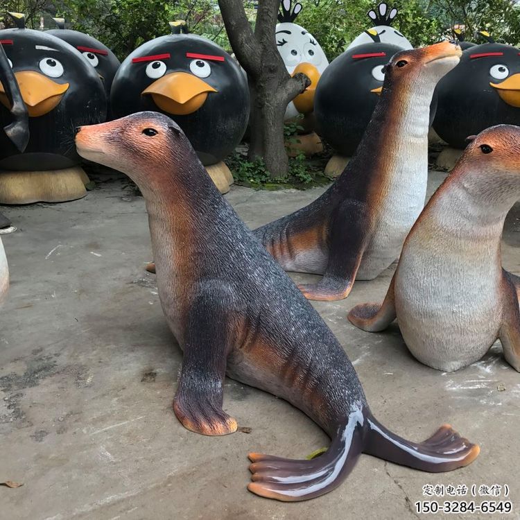 福州園林海豹雕塑