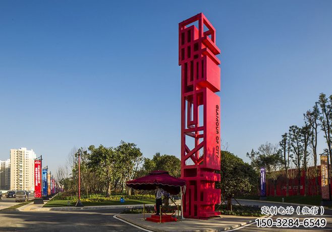 欽州住宅小區精神堡壘雕塑 欽州住宅小區精神堡壘雕塑