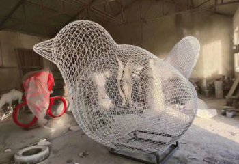 鼓樓鏤空小鳥雕塑精選，陸地擺件，鐵藝鳥兒雕塑精品