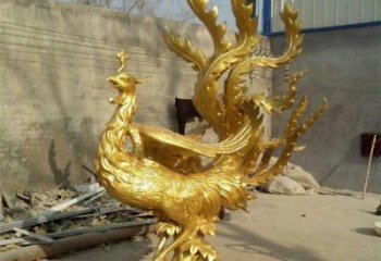 鳳凰雕塑廠家，鍛造工藝，銅鳳凰雕塑廠家承接