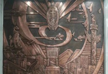 廣場浮雕定價，村標概念，鍛銅浮雕廠家選用