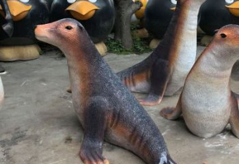 崇左園林海豹雕塑