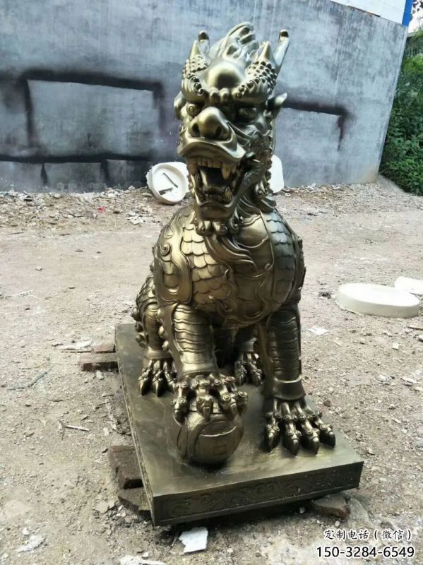 定安校園麒麟雕塑,拉絲海洋雕塑,卡通主題 定安校園麒麟雕塑,拉絲海洋雕塑,卡通主題