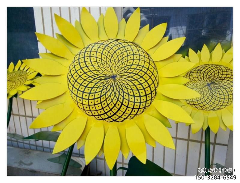 萬寧抽象花籃雕塑展品，小區雕塑，葵花花籃雕塑工程制作精選