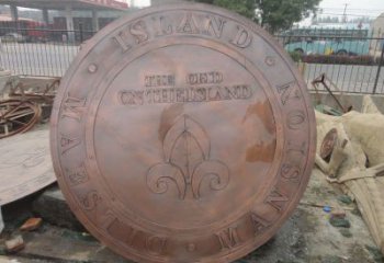 南明彩繪校徽雕塑