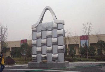 五指山景觀背包雕塑優(yōu)選，陸地擺件，園林不銹鋼背包雕塑供應(yīng)