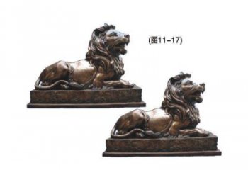五指山公園獅子雕塑供求，景觀雕塑，鑄銅趴獅雕塑優(yōu)選