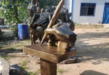 長安手握鋼筆雕塑，街道標識，玻璃鋼手握鋼筆雕塑廠家