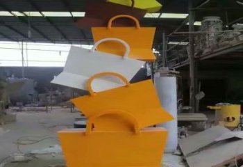 邢臺烤漆挎包雕塑制造商，室外軟裝，景觀挎包雕塑制作