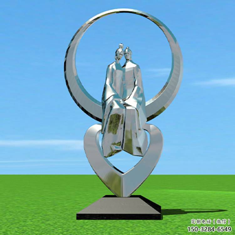 雞西創意牛郎織女雕塑