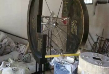 信陽(yáng)園林銅錢雕塑精選，陸地?cái)[件，公園銅錢雕塑精品