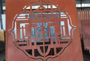 大興安嶺鏤空景墻雕塑，耐候鋼鏤空工藝設(shè)計(jì)