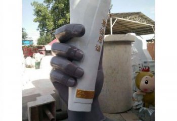 宜昌手卷雕塑優選，室外雕塑，玻璃鋼手卷雕塑優選